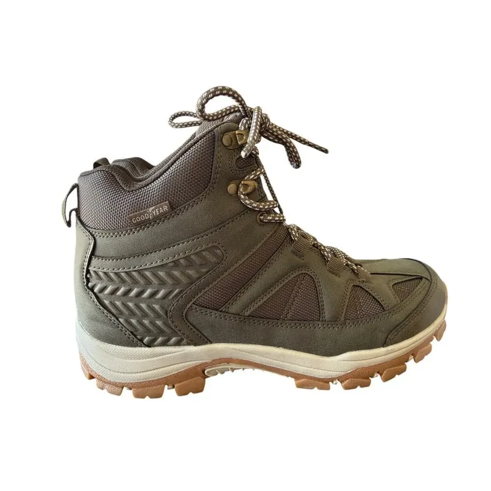 Goodyear Footwear Men's Olive Green Teton Outdoor Hiker Work Boots Size 9M